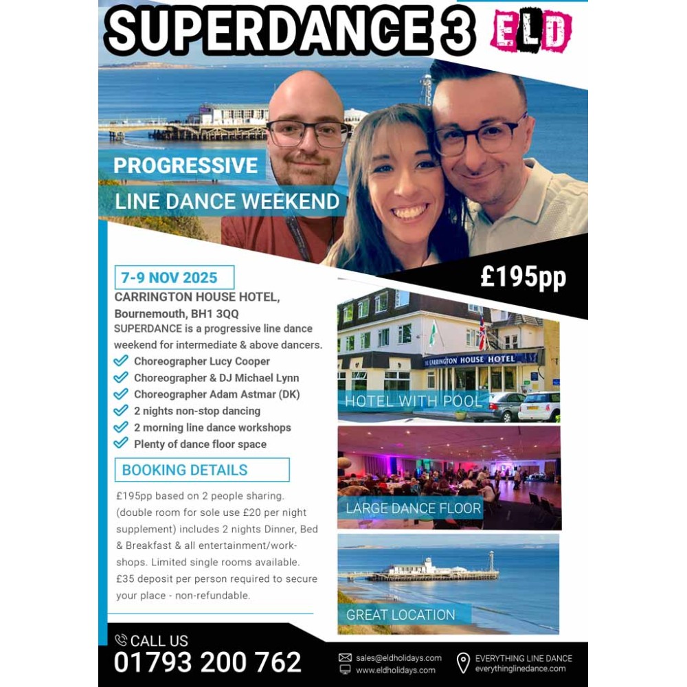 Progressive Line Dance weekend -Superdance Nov 2025 Progressive Line Dance weekend -Superdance Nov 2025