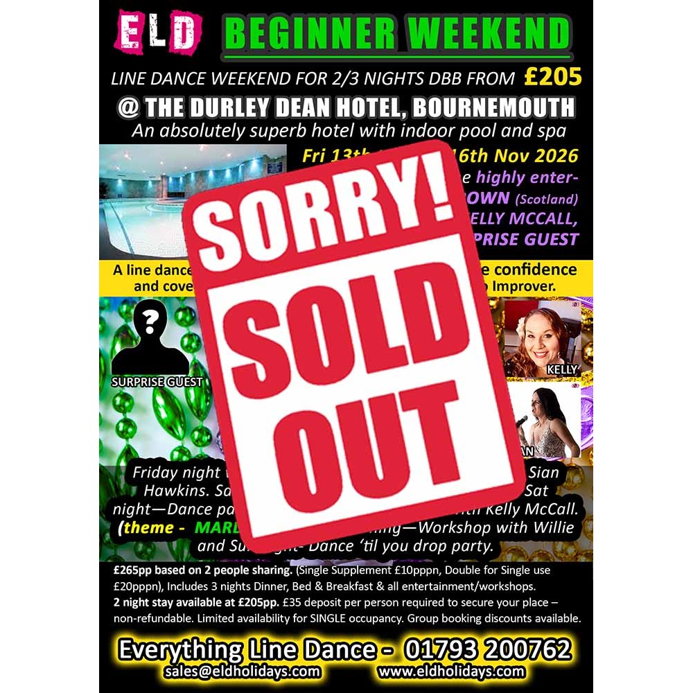 Beginner Weekend Bournemouth with Willie Nov 2026