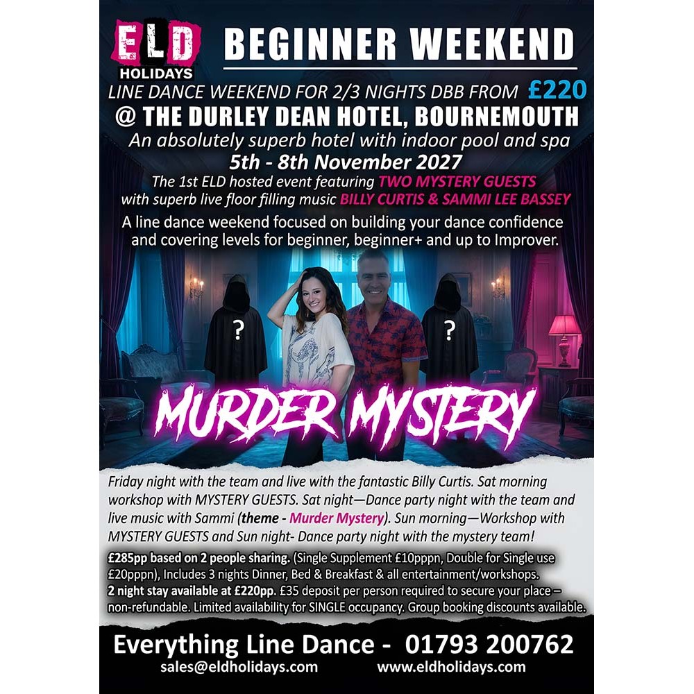 Mystery Beginner Weekend Bournemouth Nov 2027